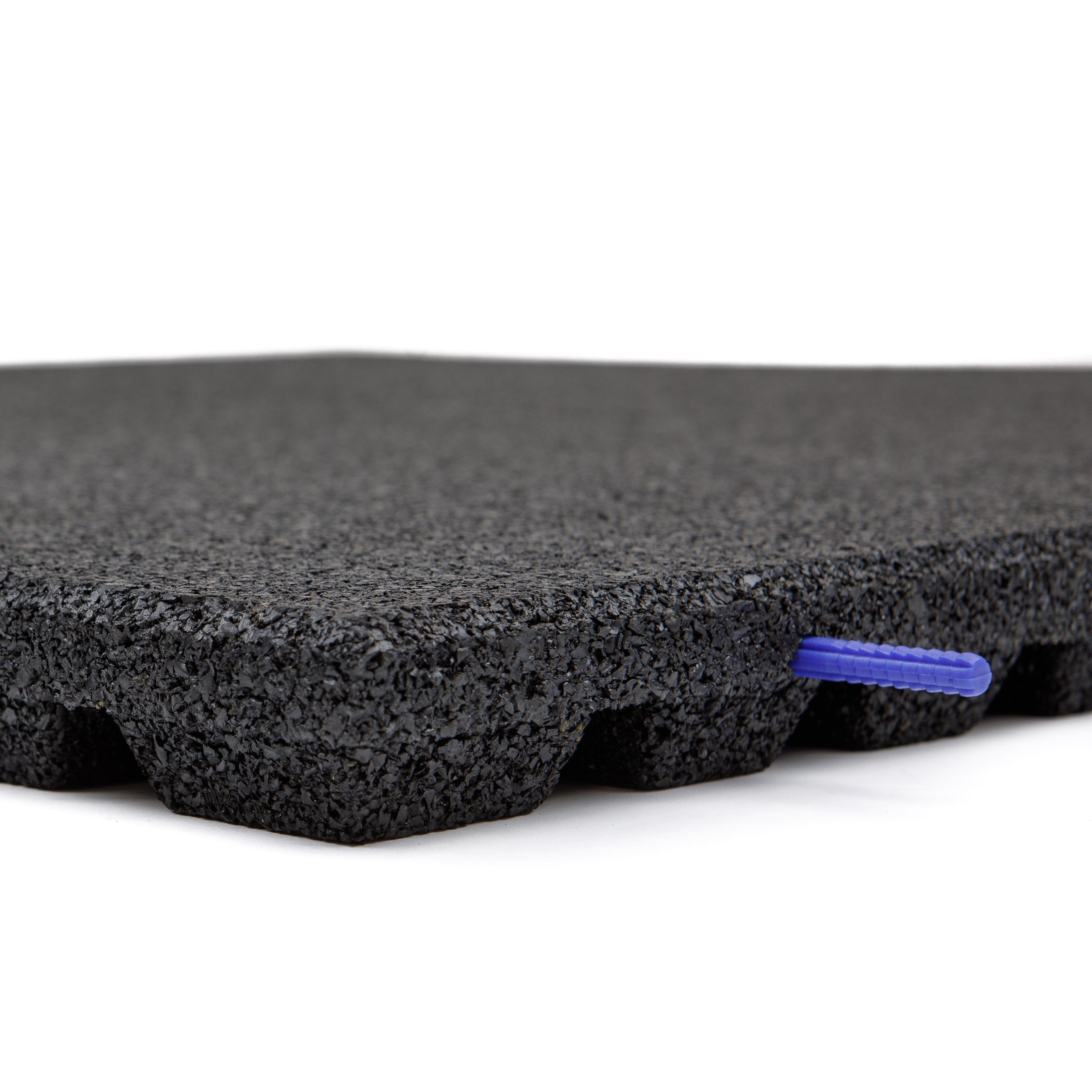 Rubber Outdoor 1m x 1m Outdoor Gym Tiles - 43mm