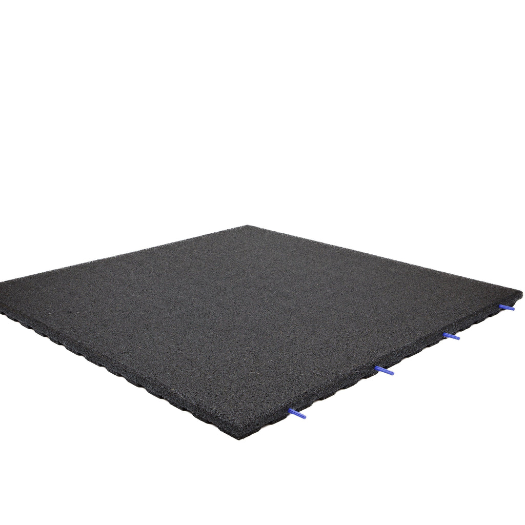 Rubber Outdoor 1m x 1m Outdoor Gym Tiles - 43mm
