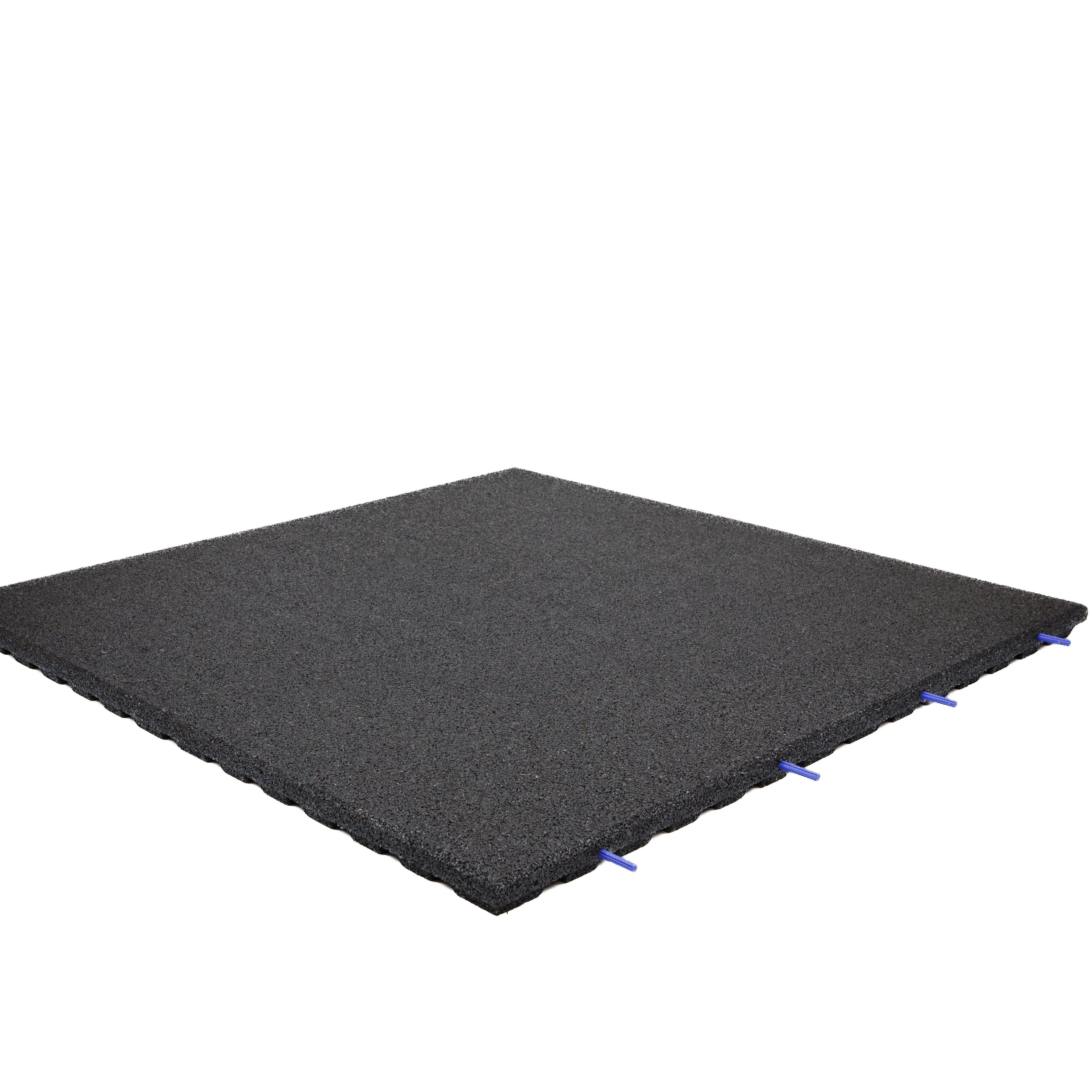 Rubber Outdoor 1m x 1m Outdoor Gym Tiles - 43mm
