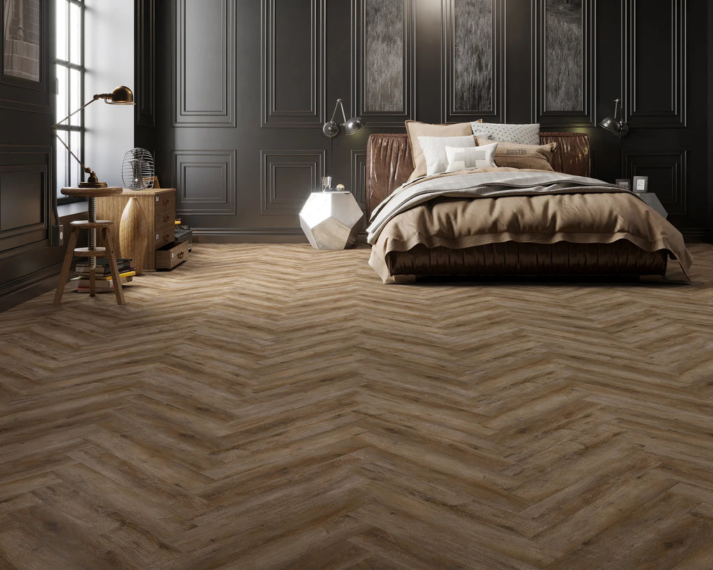 Brampton Chase Studio Designs Smokey Bay Herringbone 24" x 4.5"
