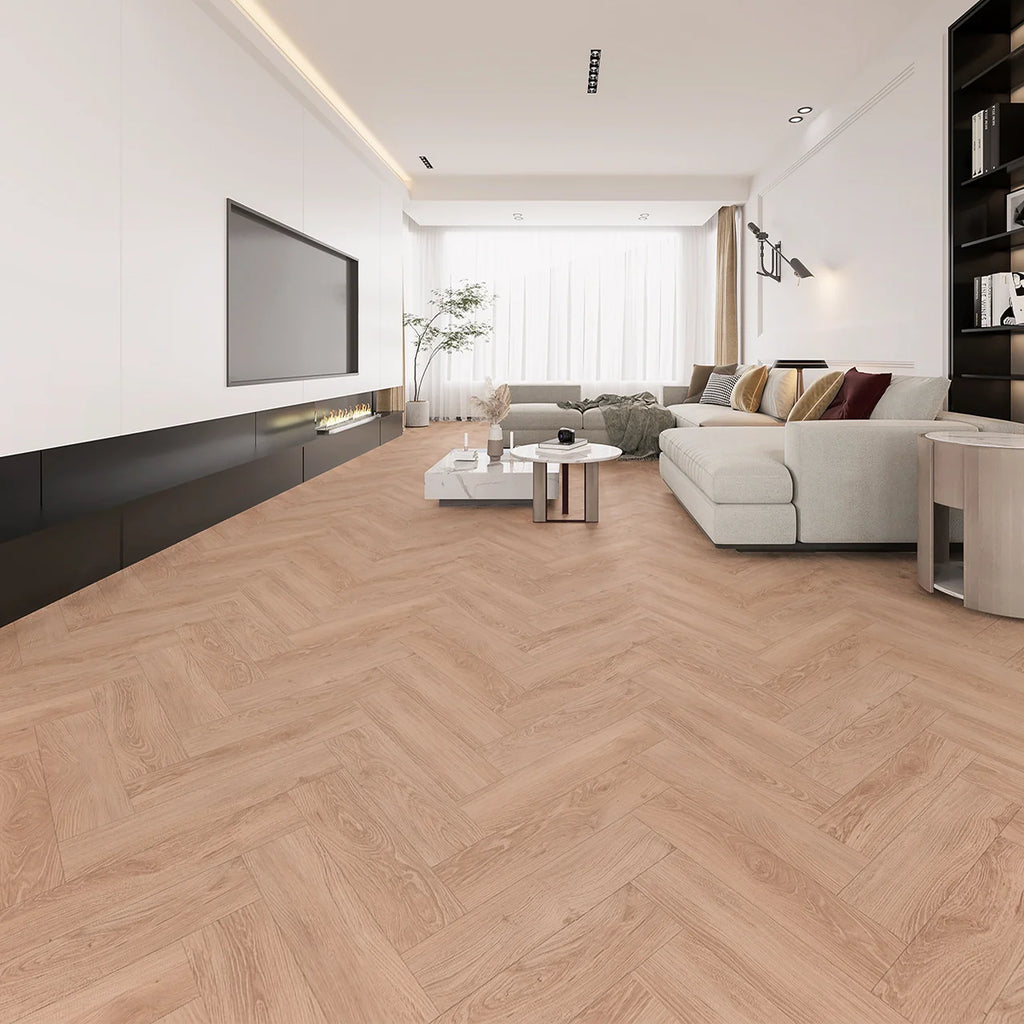 Brampton Chase Studio Designs Natural Oiled Oak Herringbone 24" x 4.5"