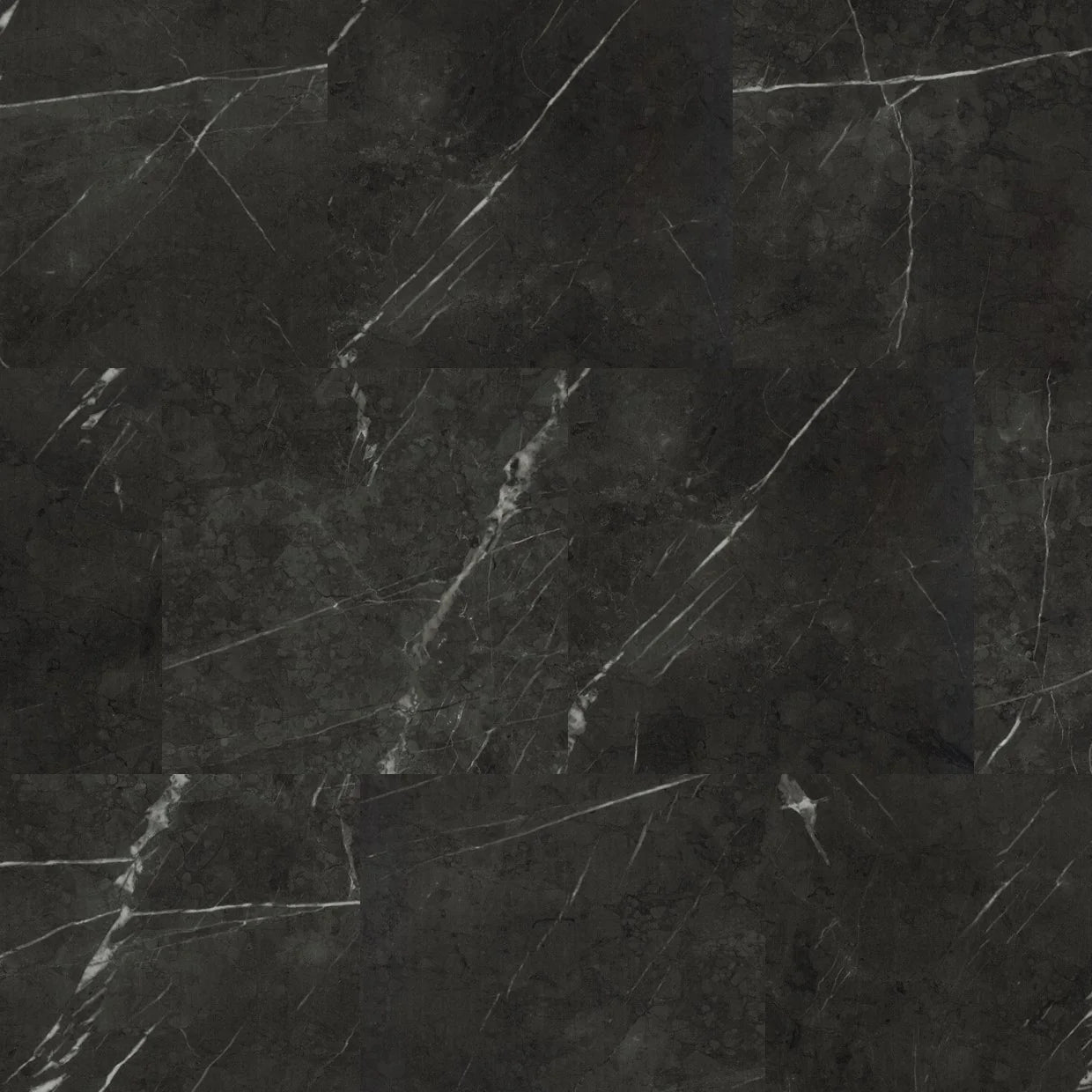Brampton Chase Stones Marble Carrera Black 12 x 12"