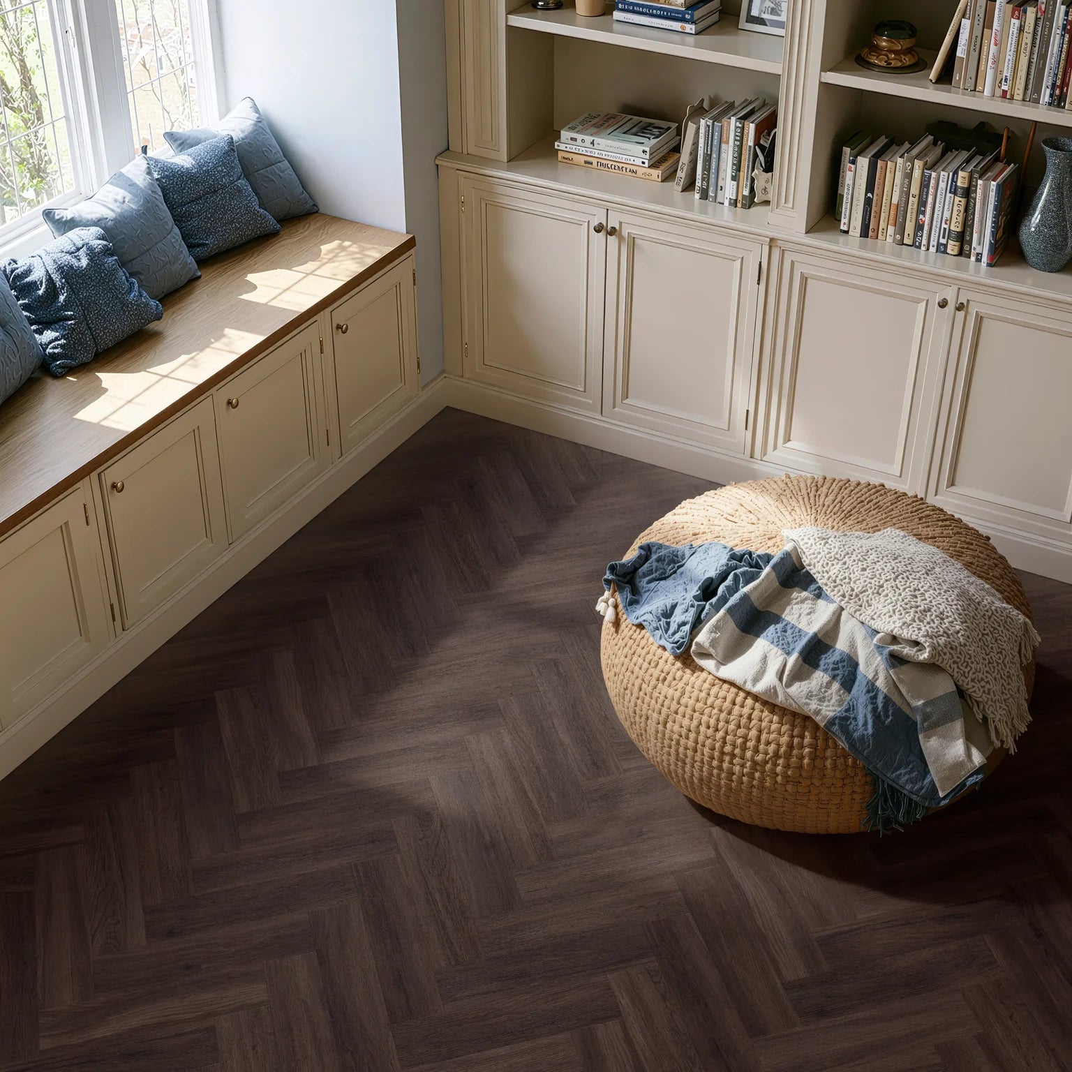 Brampton Chase Studio Designs Dark Umber Herringbone 16" x 4"