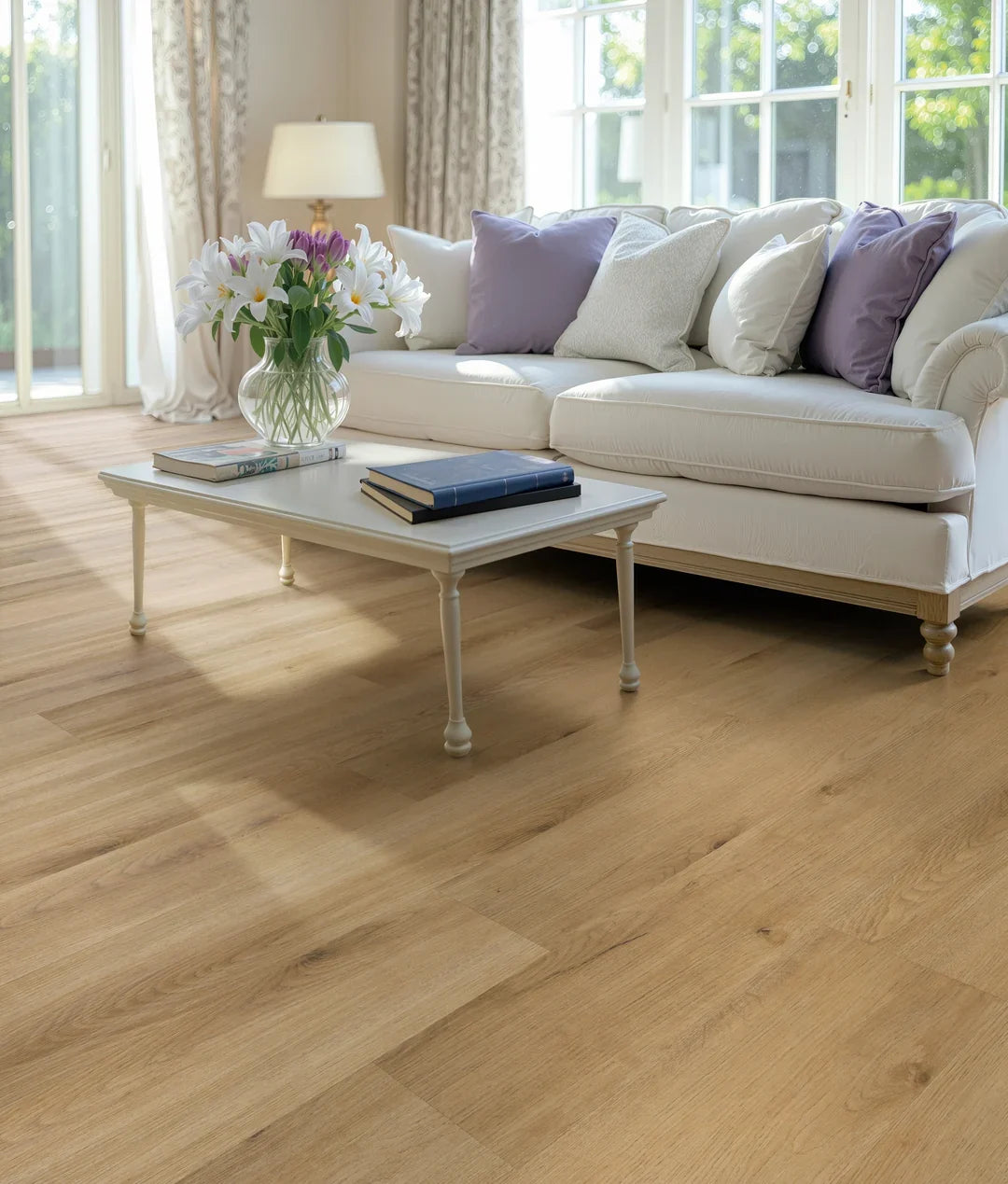 Brampton Chase Metro Aldgate Fawn Large Plank LVT room setting