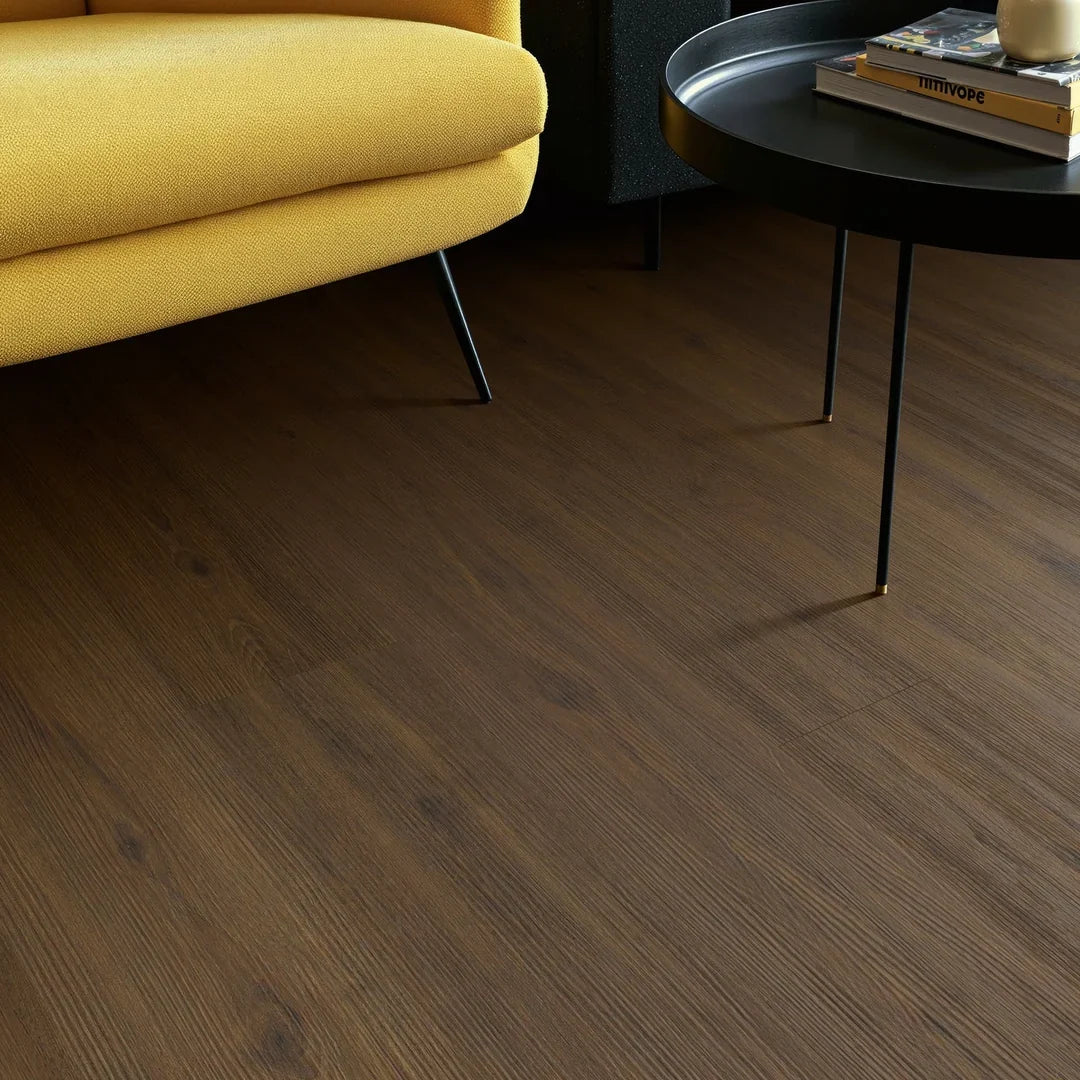 Brampton Chase Metro Belgravia Walnut Large Plank LVT room setting