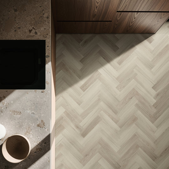 Brampton Chase Metro Piccadilly Smoke Large Plank LVT room setting