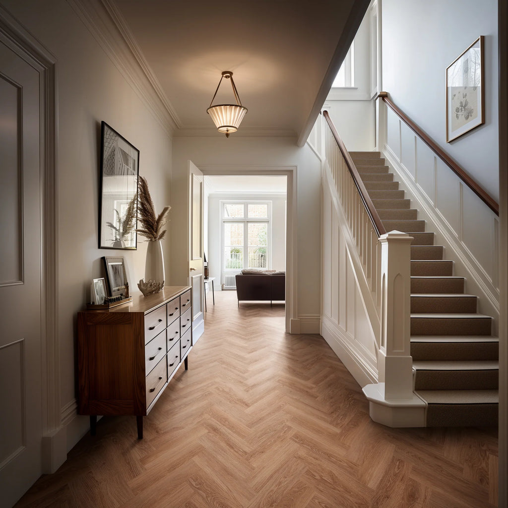Brampton Chase Metro Soho Chestnut Herringbone 16 x 4"