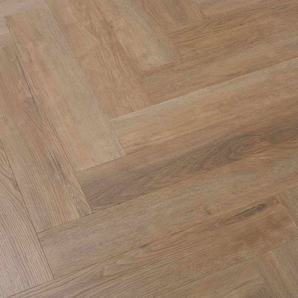 £5.00 FULL PLANK SAMPLE - Explora Commercial LVT Natural Timber Herringbone | R11 Slip Rating | 3mm thick | 0.7mm Wear Layer
