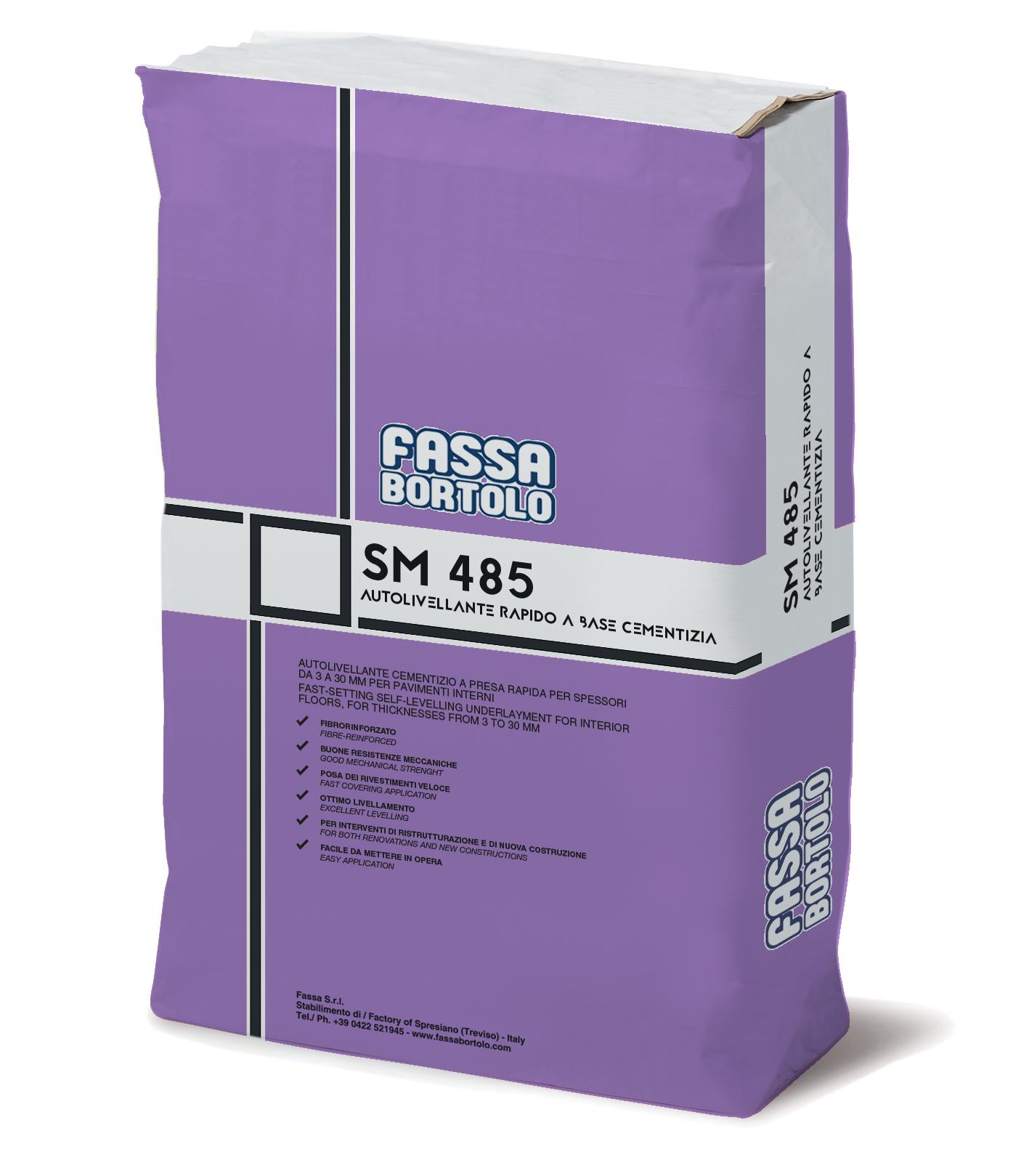 Fassa SM 485 Fibre Reinforced Self Levelling Renovation Screed – 25kg