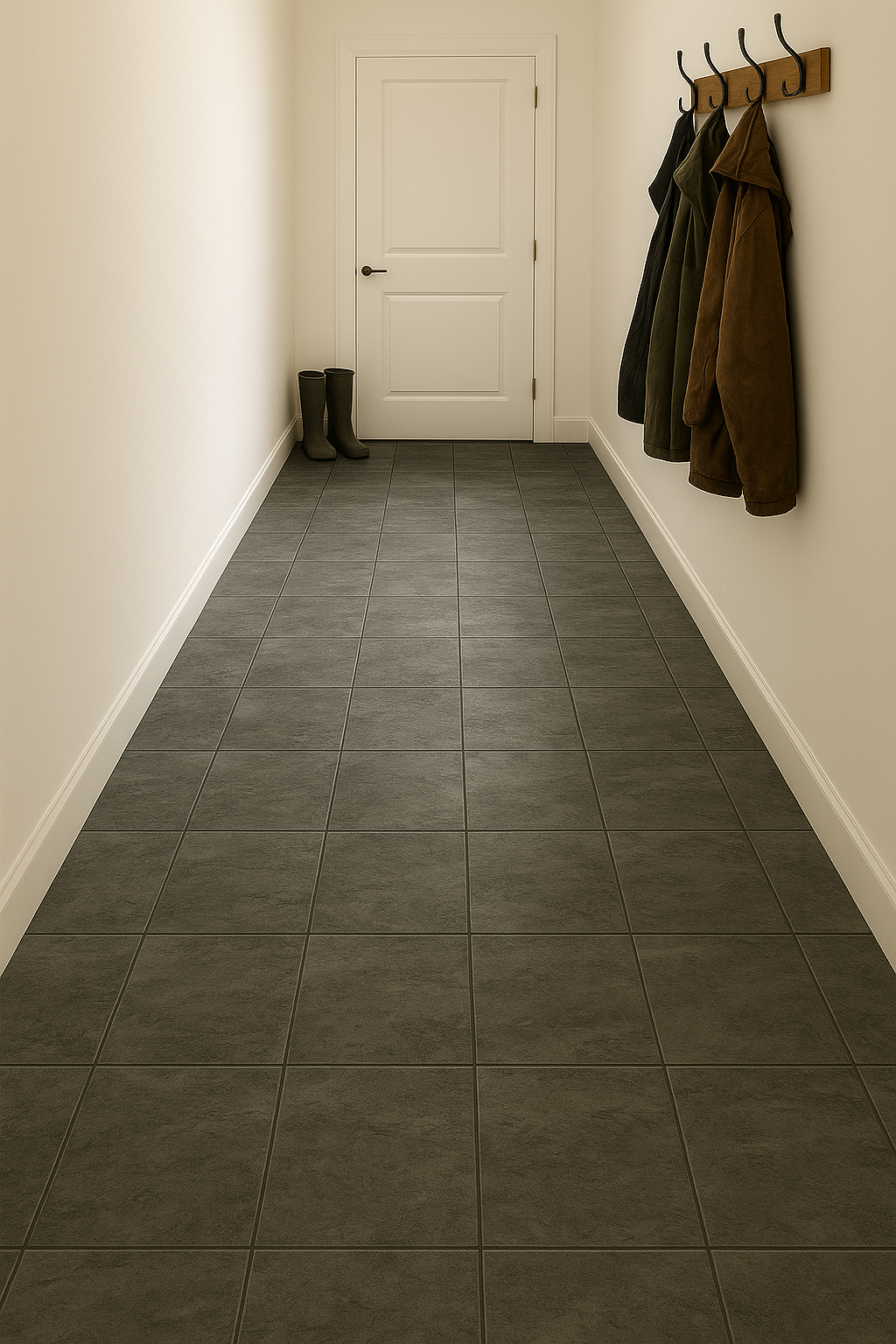 £7.99m2 - Gerflor Mipolam Classic Vinyl PUR Tile - Truffle (1 x Pack 4.5m2)