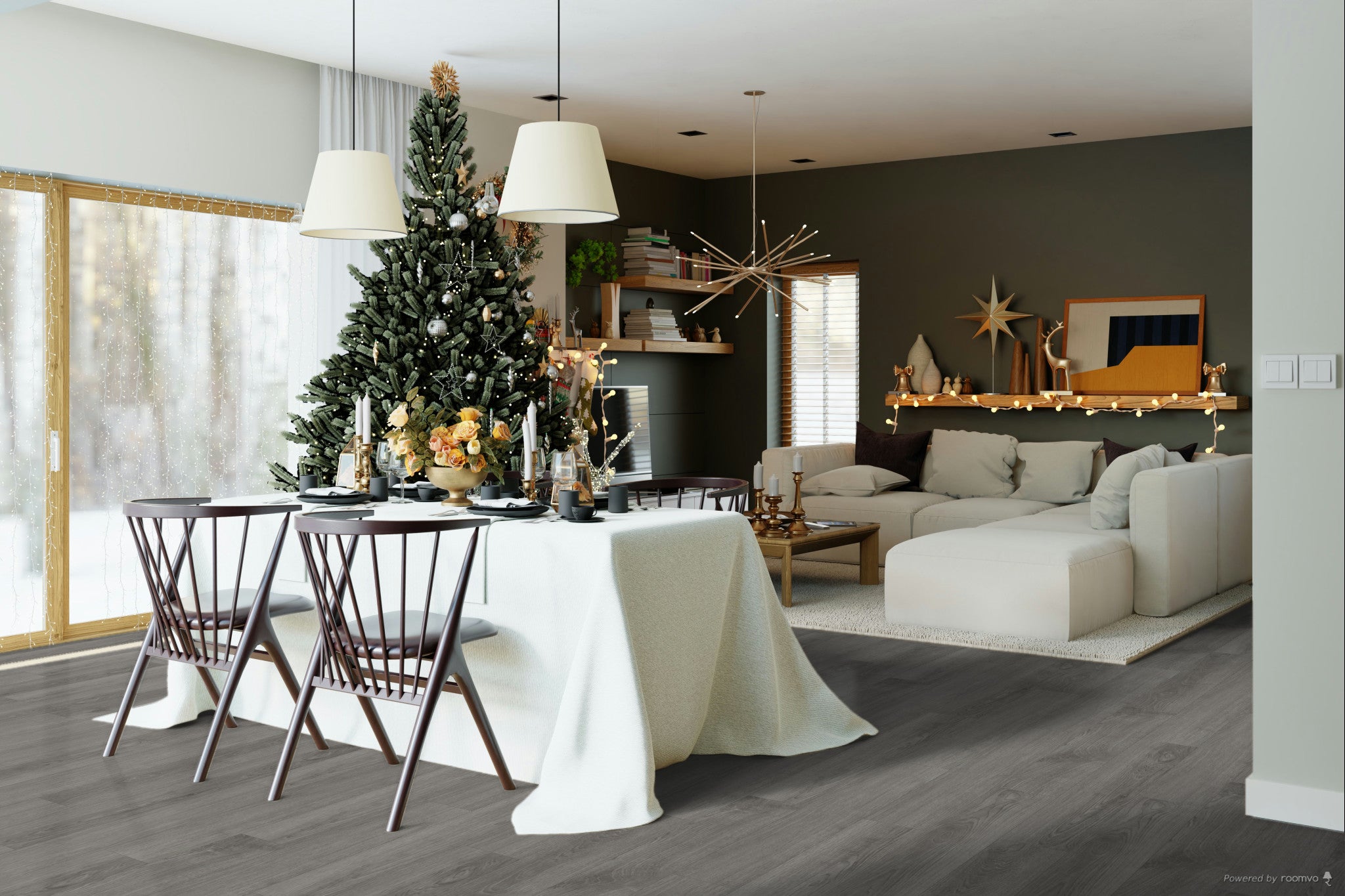 £14.74m2 - LX Luxury Full Plank Gluedown LVT Grey Oak (1 x Pack of 4.75m2)