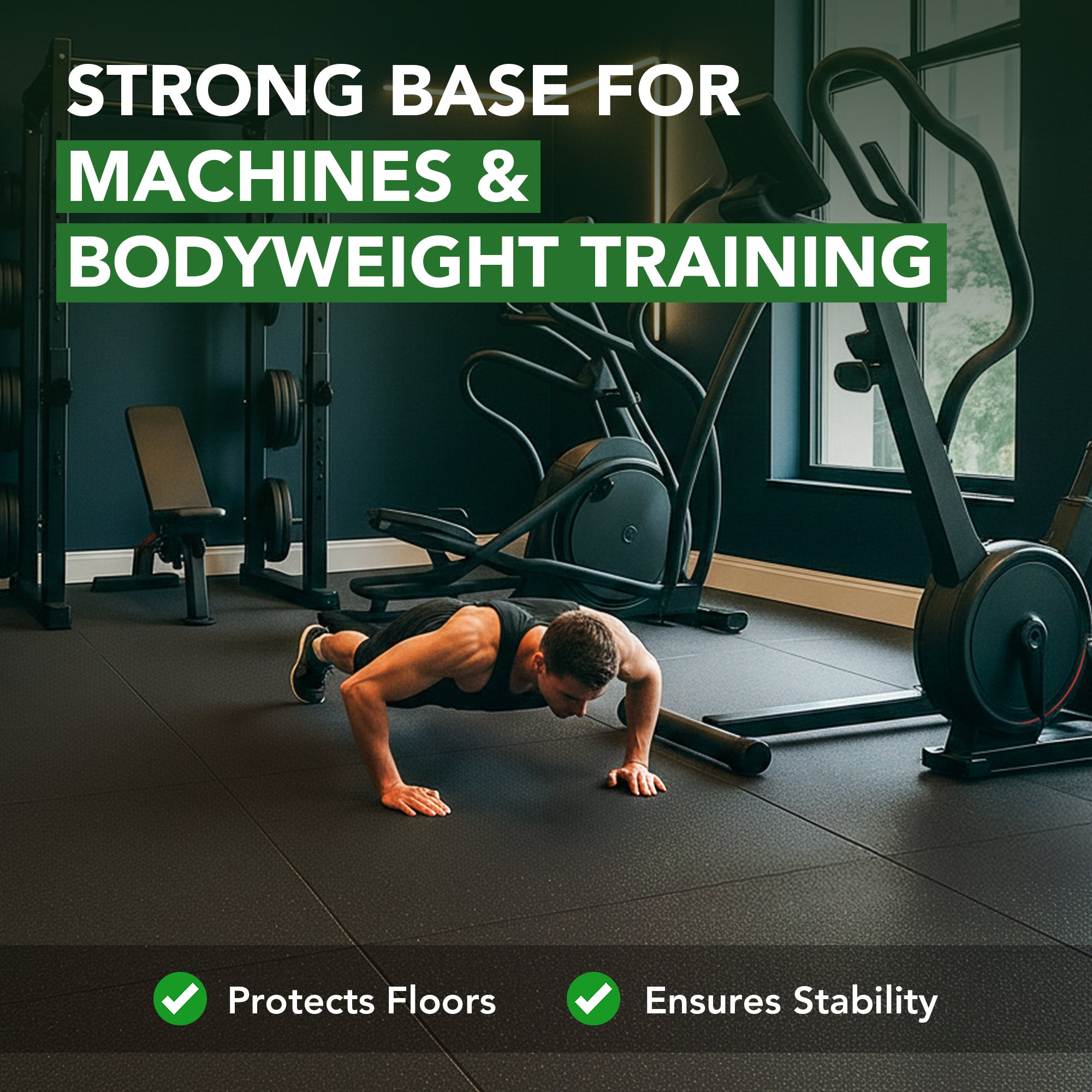 11mm Sprung PRO - Heavy Duty Gym Rubber Mats