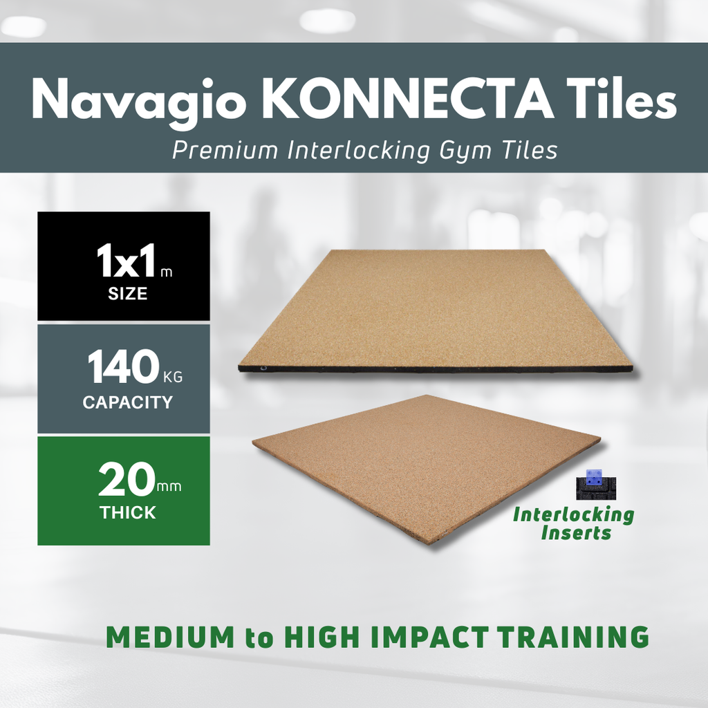 Sprung Konnecta Navagio Premium Gym Flooring Mats - 20mm (NEW PRODUCT)