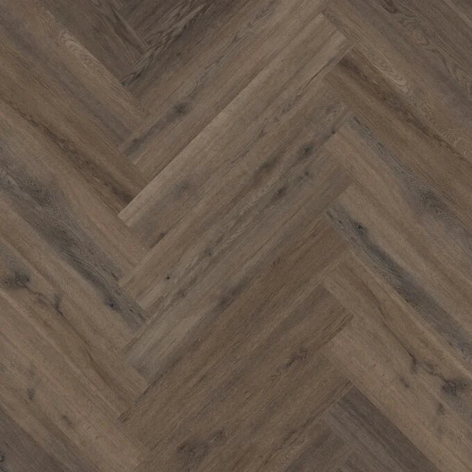 £15.99m2 - Sierra Exempla Gluedown LVT Renaissance Dark Oak Large Parquet | R10 Slip Rating | 2.5mm thick | 0.55mm Wear Layer (3.34m2 per pack)