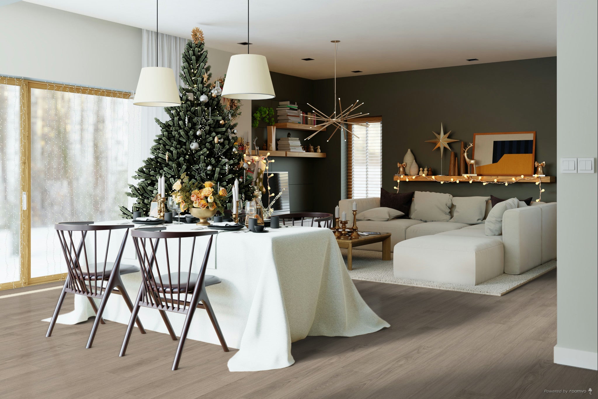 £14.74m2 - LX Luxury Full Plank Gluedown LVT Smoked Oak (1 x Pack of 4.75m2)