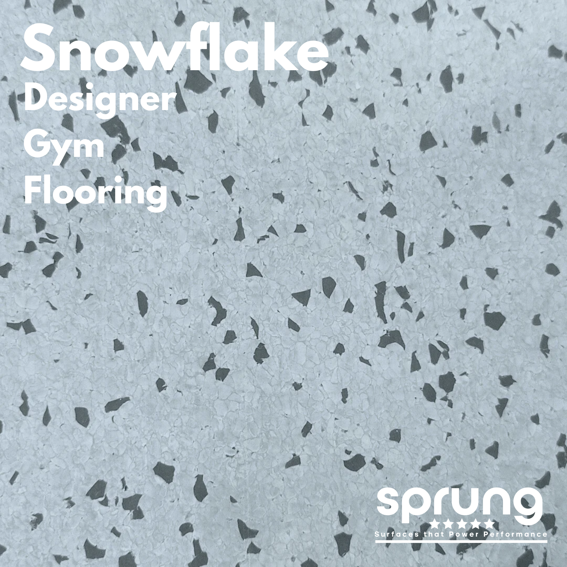 Sprung Konnecta Snowflake Premium Self-Locking Gym Flooring Mat - 20mm