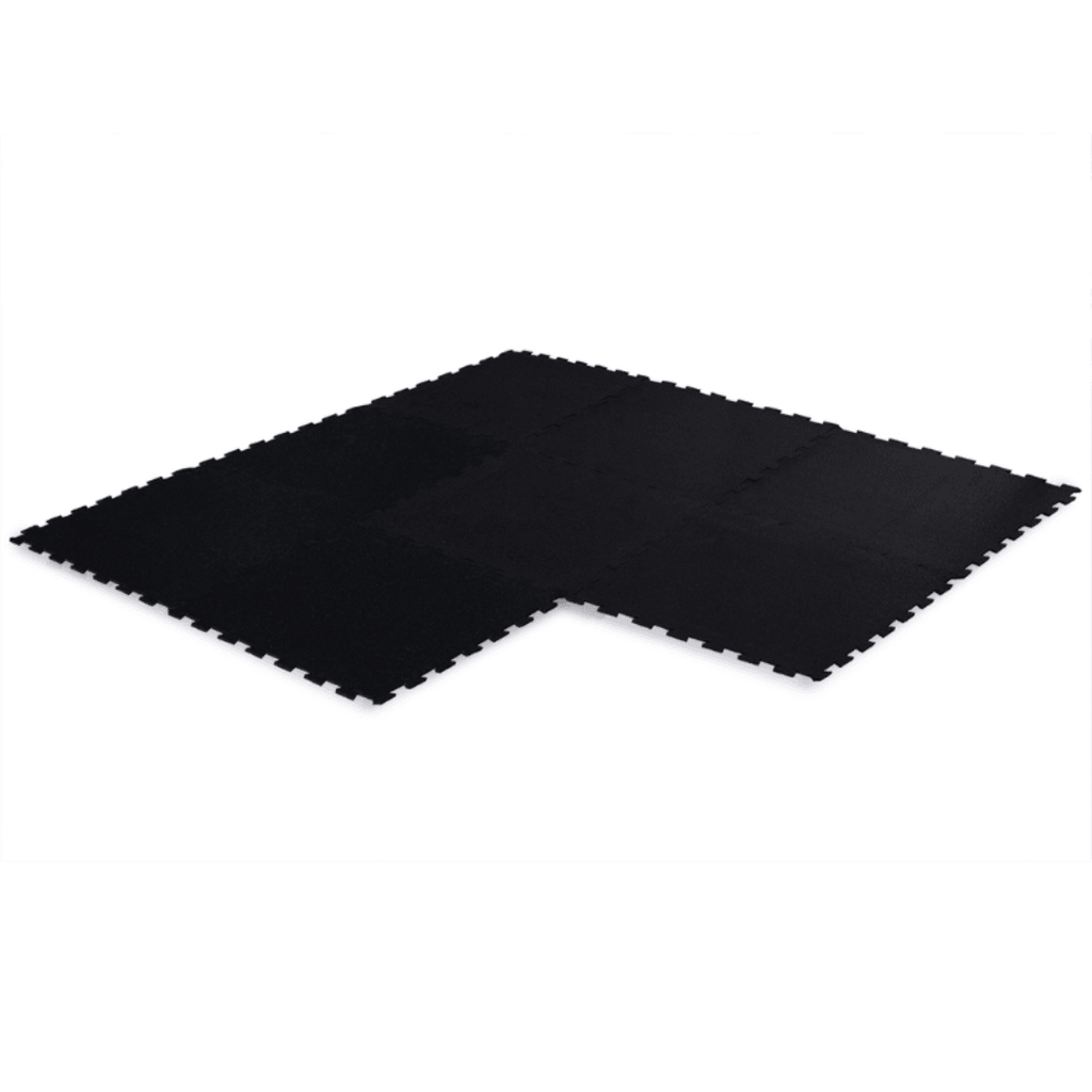 Black Puzzle Interlocking Floor Mats Jigsaw Mats - 10mm