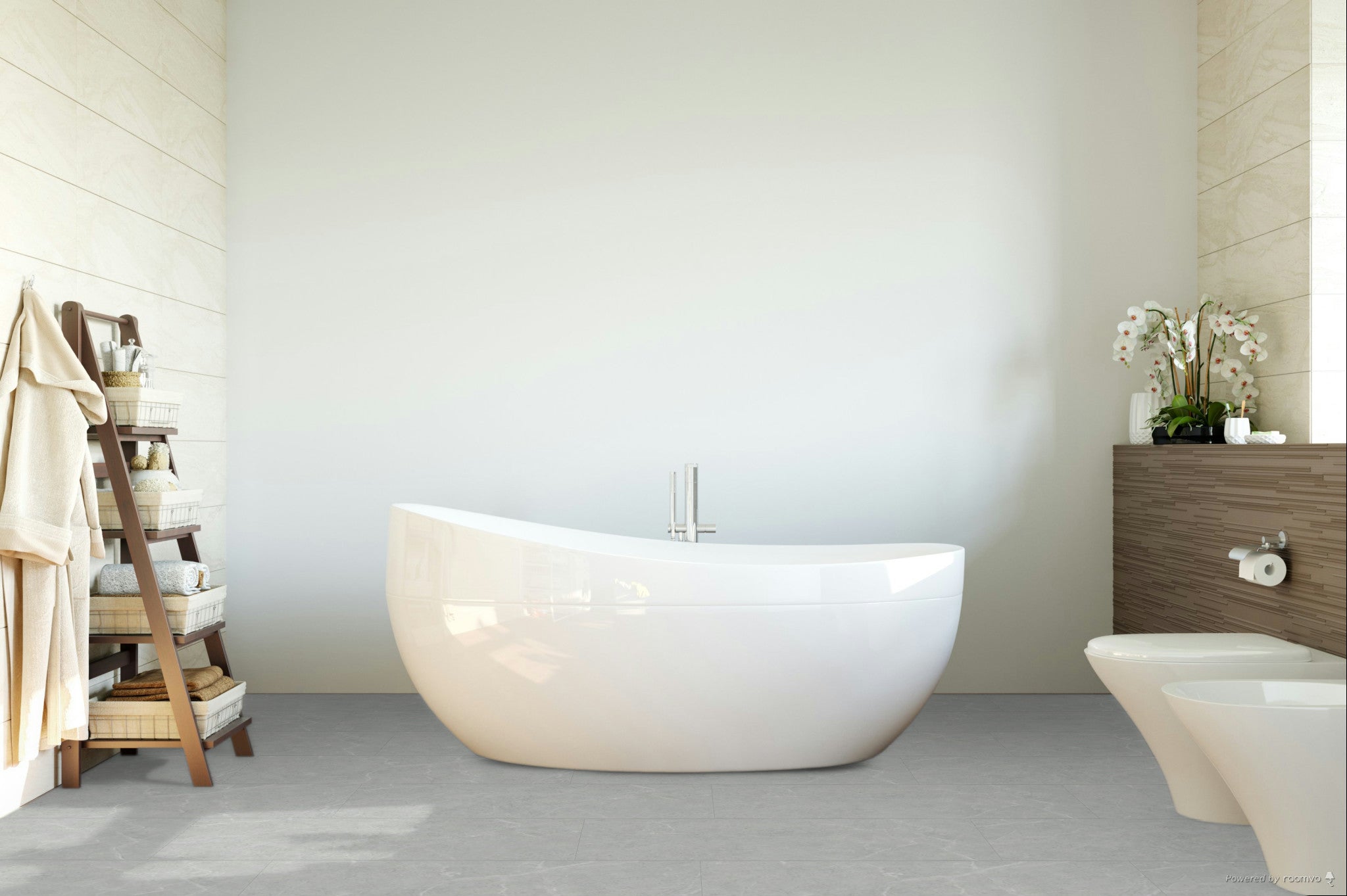 £14.40m2 - LX Luxury Stone Effect Gluedown LVT Stone (1 x Pack of 4.86m2)