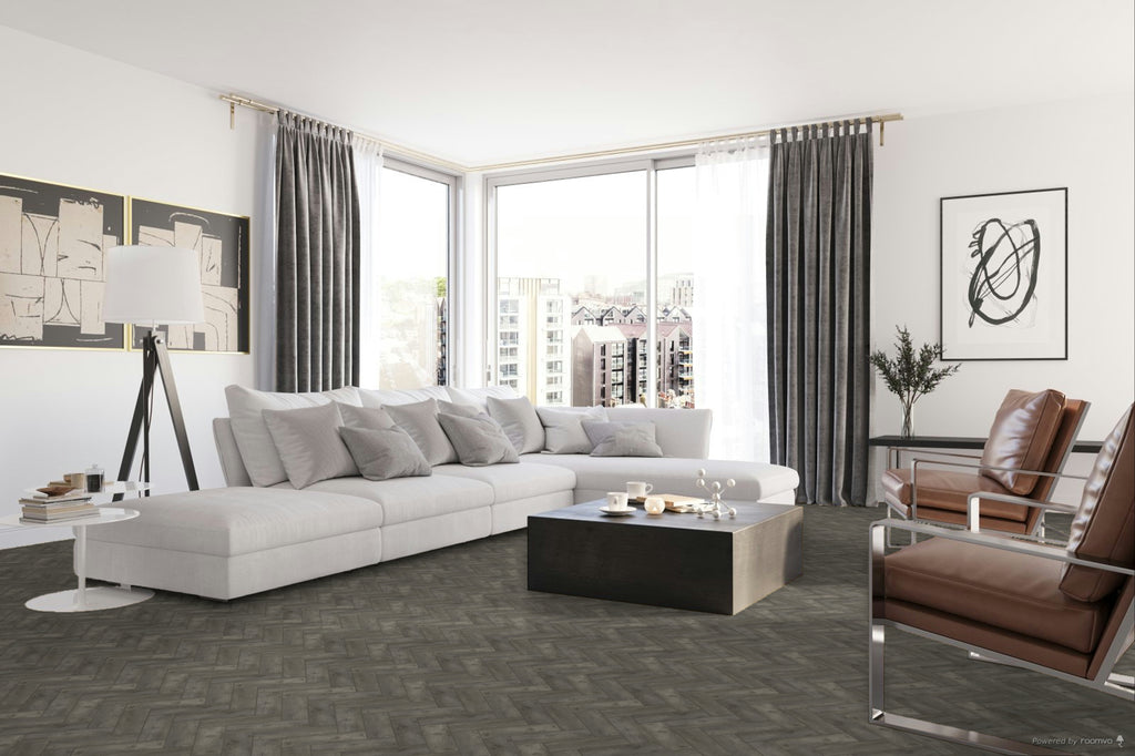 £66.63 per box (3.34m²) - TLC Massimo Hampstead Oak SPQ5275 | Gluedown LVT Small Parquet | Clearance — LIMITED STOCK