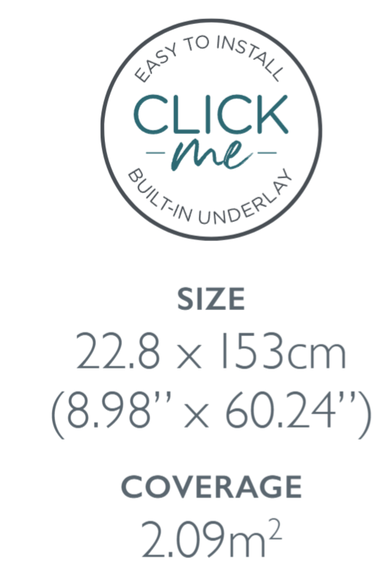 £15.99m2 - VICTORIA DESIGN FLOOR LANDSCAPE SPC CLICK LVT WOOD TWIZZLE ( 1 x Pack 2.09m2)