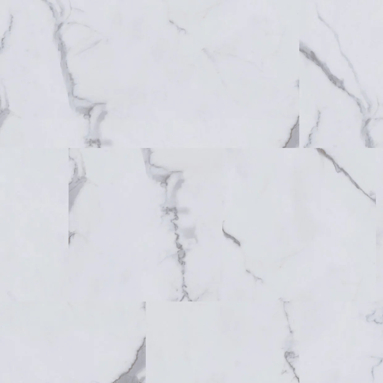 Brampton Chase Stones Marble Carrera White 12 x 12"