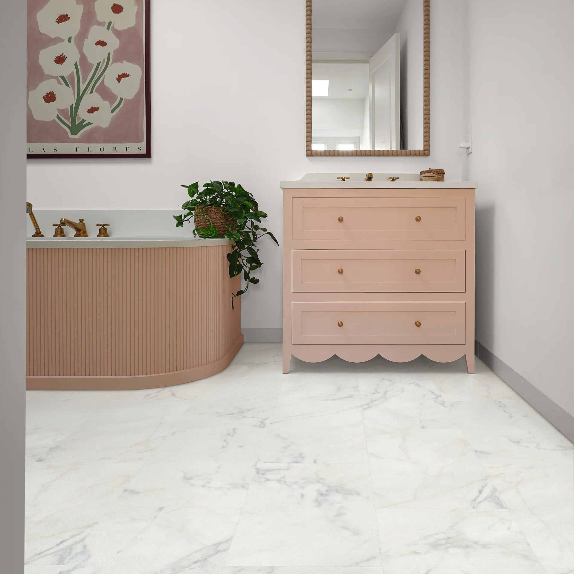 £20.99m2 - Palio Essenza by Karndean - Bellagio Marble PVT701 (1 x pack 3.345m2)
