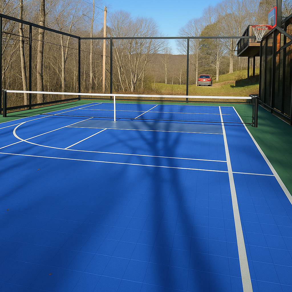 Tennis Court System (Singles) | Includes Court Markings
