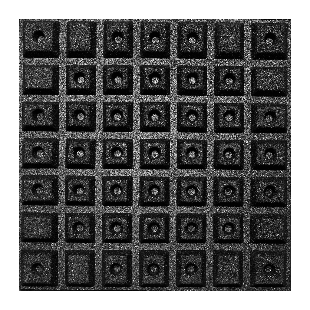 Rubber Rooftop Floor Tiles Extra Thick