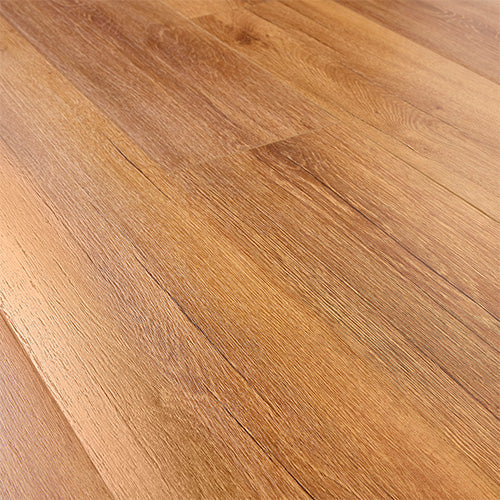 Hagley Heritage Lyttelton Oak laminate plank detail - warm brown oak
