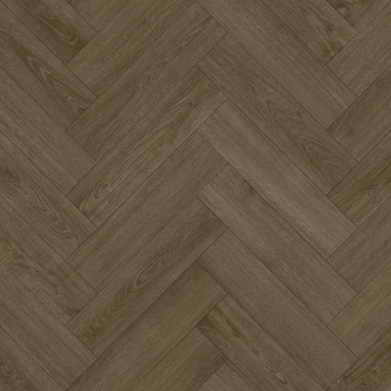 £14.89m2 - LX Luxury Parquet Gluedown LVT Deep Oak (1 x Pack of 4.70m2)