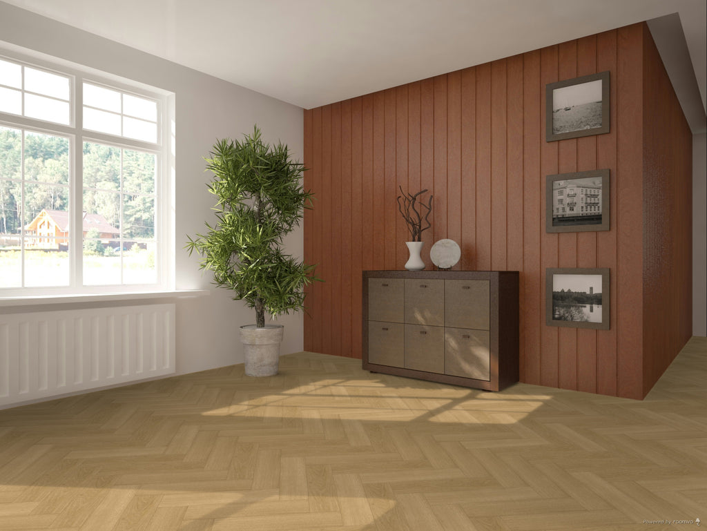 £14.89m2 - LX Luxury Parquet Gluedown LVT Light Oak (1 x Pack of 4.70m2)