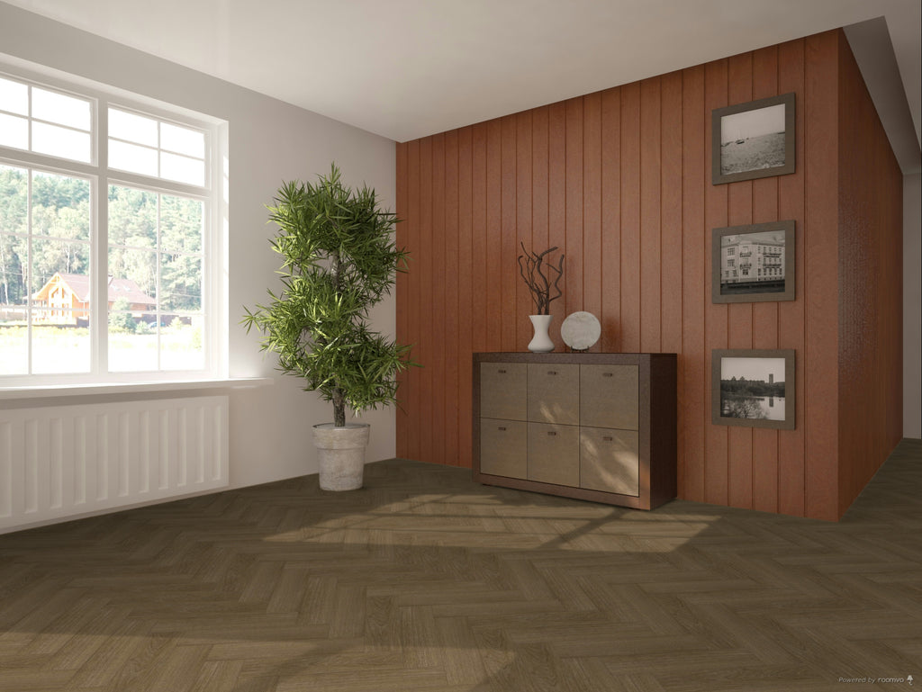 £14.89m2 - LX Luxury Parquet Gluedown LVT Warm Oak (1 x Pack of 4.70m2)