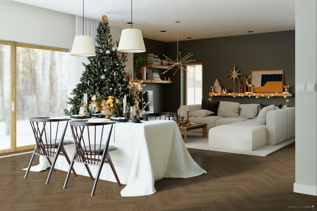 £14.89m2 - LX Luxury Parquet Gluedown LVT Warm Oak (1 x Pack of 4.70m2)