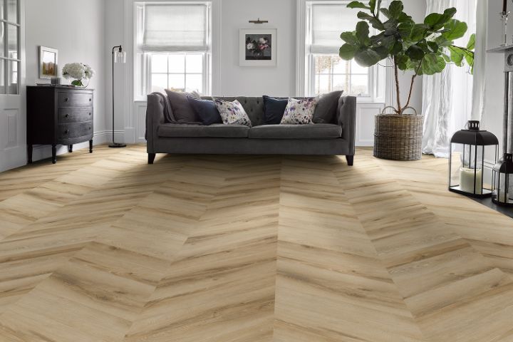 Hagley Signature Design 55 Witley Oak Gluedown LVT Fishbone