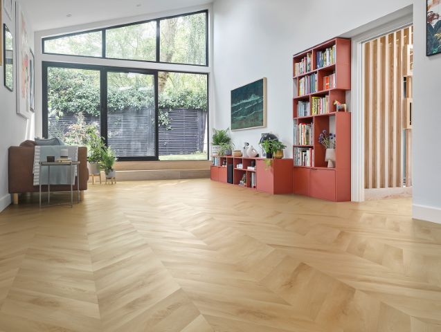 Hagley Signature Design 55 Bredon Oak Gluedown LVT Fishbone