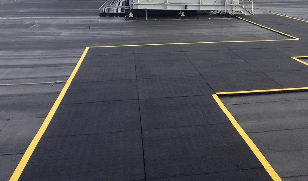 Rubber Rooftop Floor Tiles Extra Thick