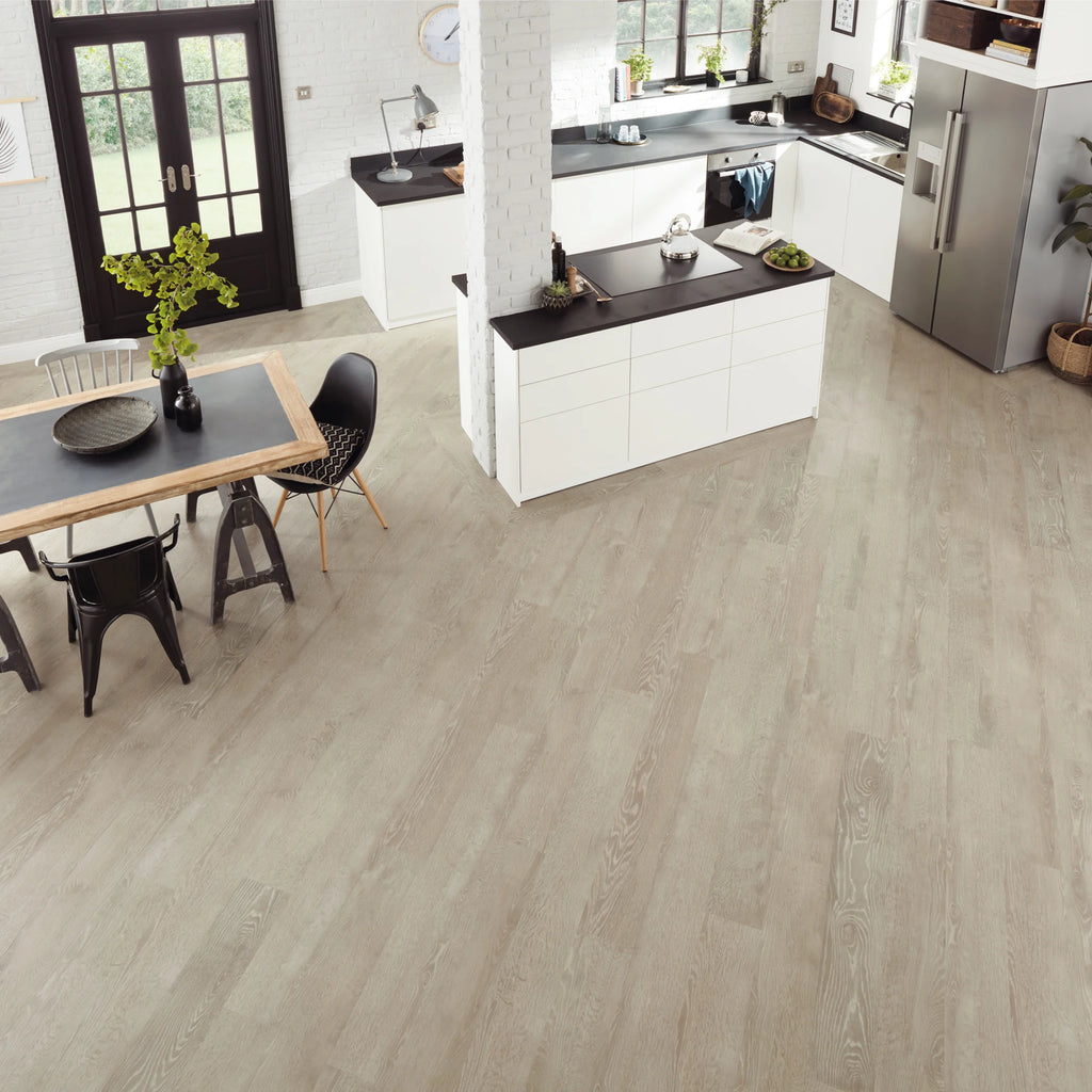 £26.99m2 - Karndean Van Gogh Rigid Core LVT Click - Greige Oak (2.196m2 per pack)