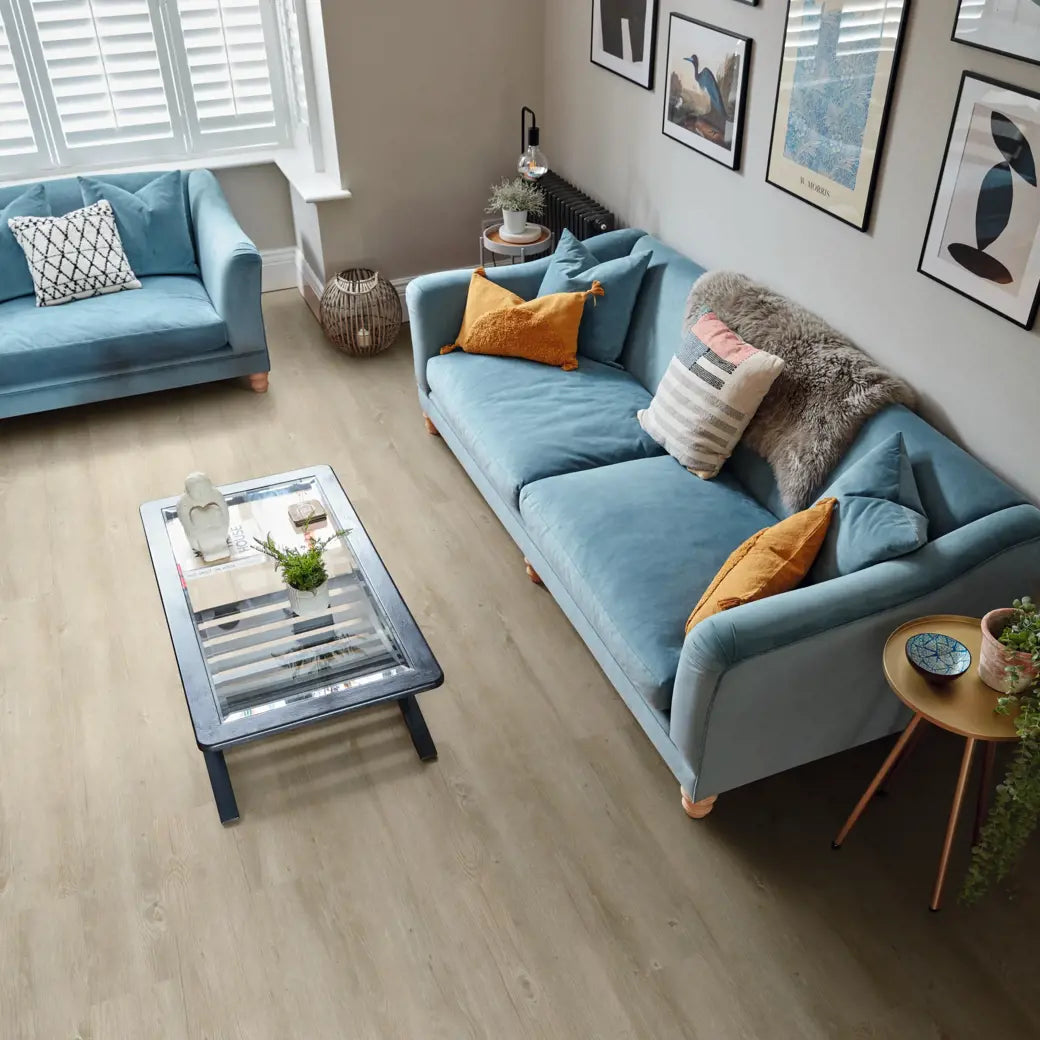 £26.99m2 - Karndean Van Gogh Rigid Core LVT Click - Light Country Oak ( 1 x Pack 2.196m2)
